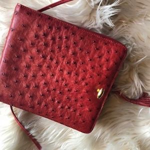 Creations Georges Paris Ostrich Leather Crossbody